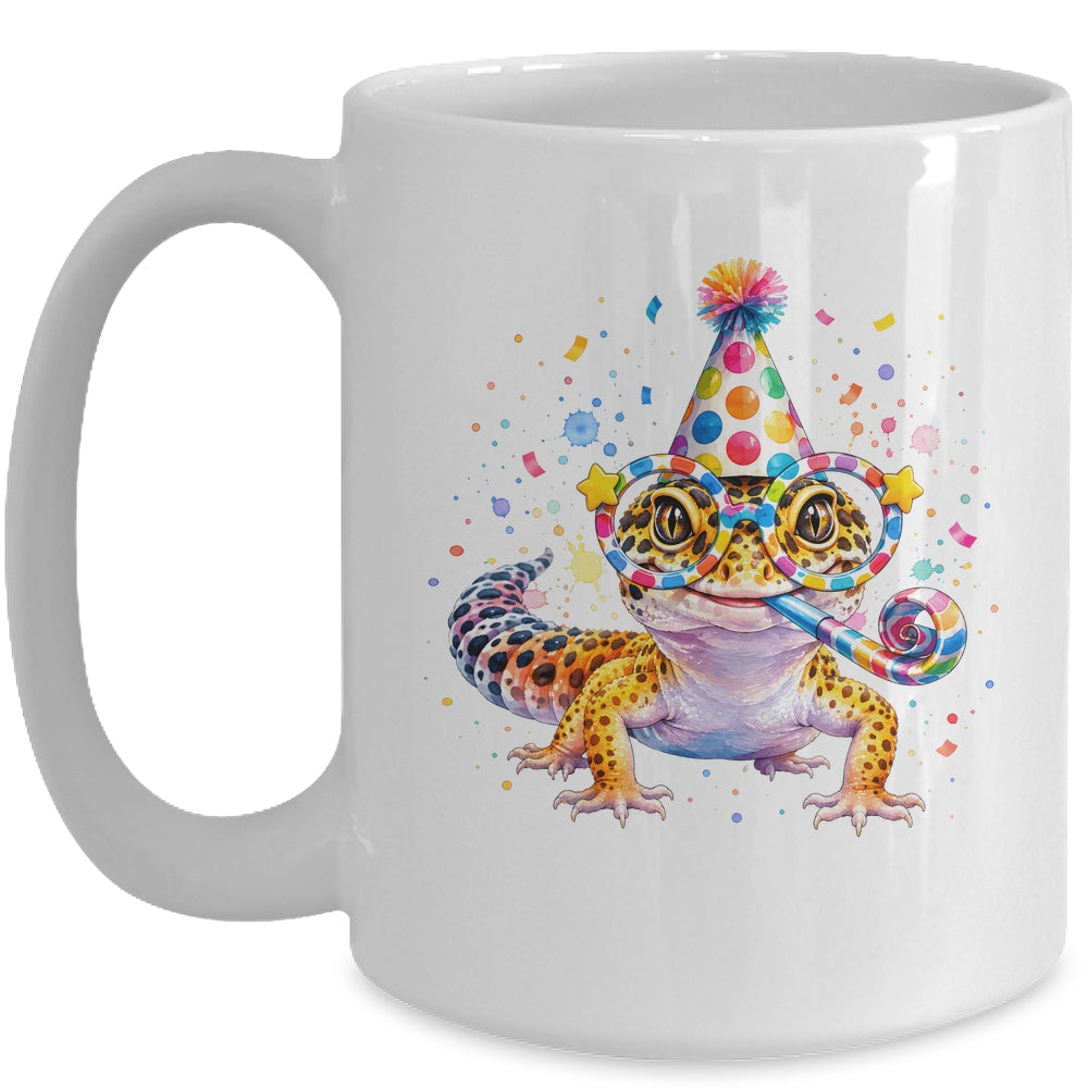 Leopard Gecko Birthday Party Lizard Cute Reptile Lover Mug | siriusteestore