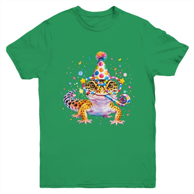 Leopard Gecko Birthday Party Lizard Cute Reptile Lover Youth Shirt | siriusteestore