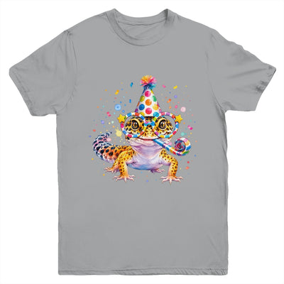 Leopard Gecko Birthday Party Lizard Cute Reptile Lover Youth Shirt | siriusteestore