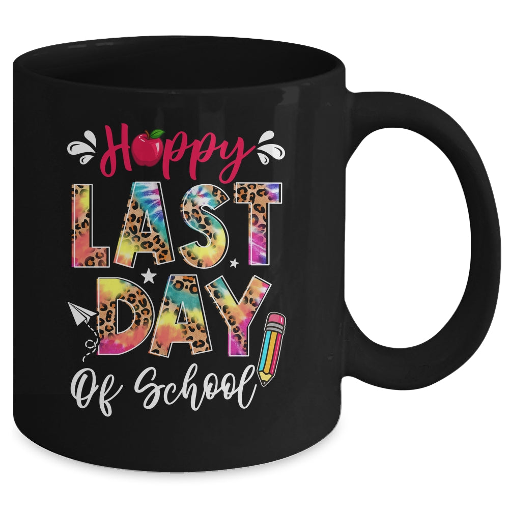 Leopard Happy Last Day Of School Teacher Students Graduation Mug | siriusteestore