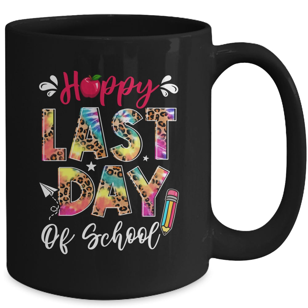 Leopard Happy Last Day Of School Teacher Students Graduation Mug | siriusteestore