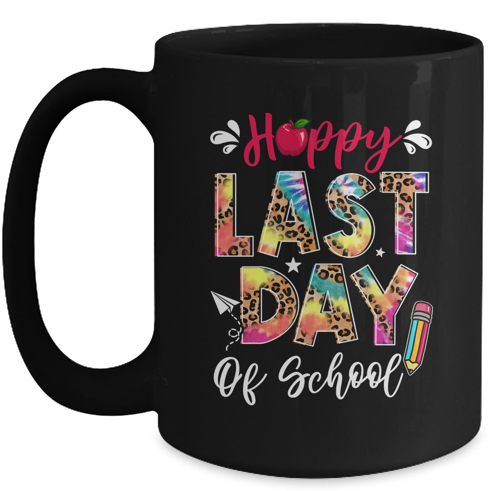 Leopard Happy Last Day Of School Teacher Students Graduation Mug | siriusteestore