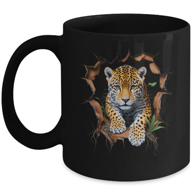 Leopard Jungle Retro Wildlife Animal Print Nature Artwork Mug | siriusteestore