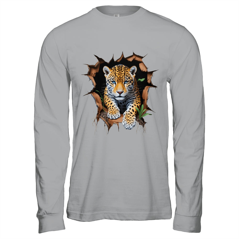 Leopard Jungle Retro Wildlife Animal Print Nature Artwork Shirt & Hoodie | siriusteestore