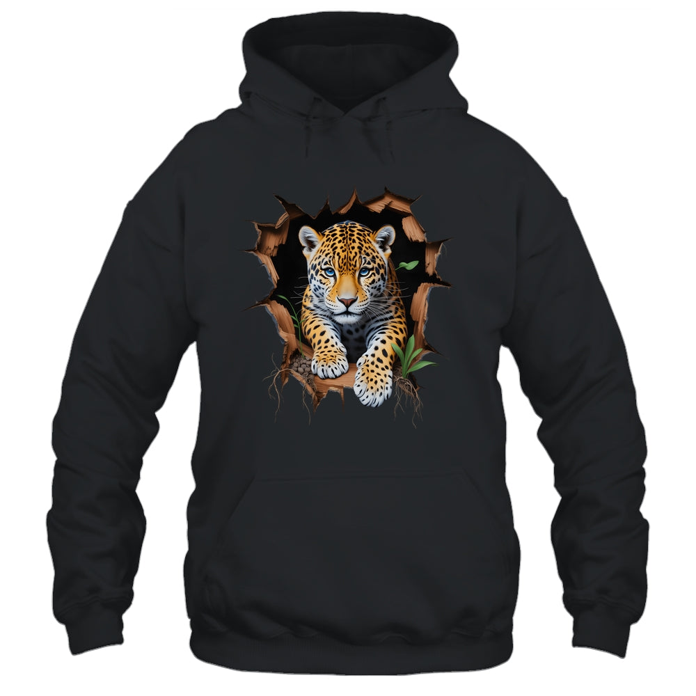 Leopard Jungle Retro Wildlife Animal Print Nature Artwork Shirt & Hoodie | siriusteestore