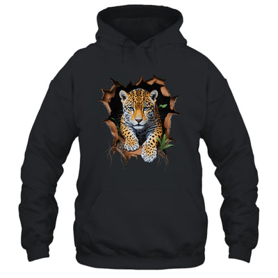 Leopard Jungle Retro Wildlife Animal Print Nature Artwork Shirt & Hoodie | siriusteestore