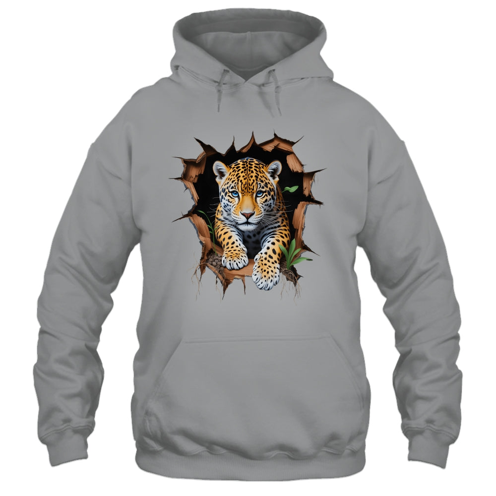 Leopard Jungle Retro Wildlife Animal Print Nature Artwork Shirt & Hoodie | siriusteestore
