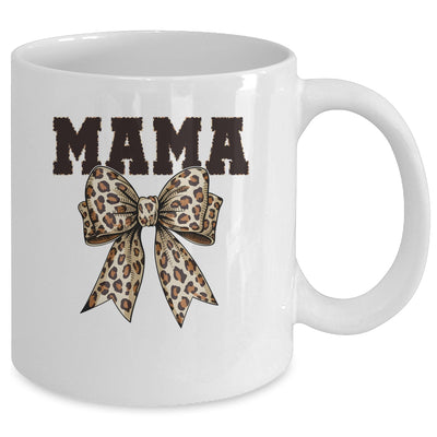 Leopard Print Mama Coquette Bow Mom Life Mothers Day Mug | siriusteestore