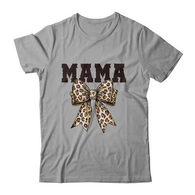 Leopard Print Mama Coquette Bow Mom Life Mothers Day Shirt & Tank Top | siriusteestore