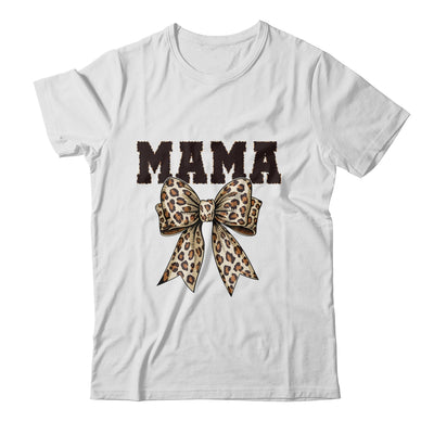 Leopard Print Mama Coquette Bow Mom Life Mothers Day Shirt & Tank Top | siriusteestore