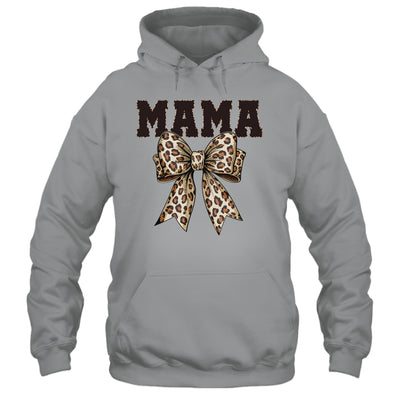 Leopard Print Mama Coquette Bow Mom Life Mothers Day Shirt & Tank Top | siriusteestore