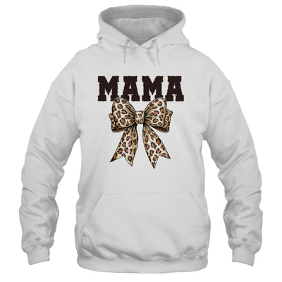 Leopard Print Mama Coquette Bow Mom Life Mothers Day Shirt & Tank Top | siriusteestore