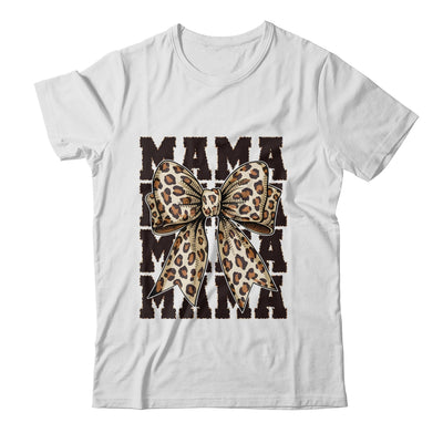Leopard Print Mama Coquette Bow Mom Life Wild Mothers Day Shirt & Tank Top | siriusteestore