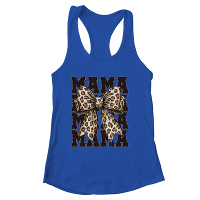 Leopard Print Mama Coquette Bow Mom Life Wild Mothers Day Shirt & Tank Top | siriusteestore