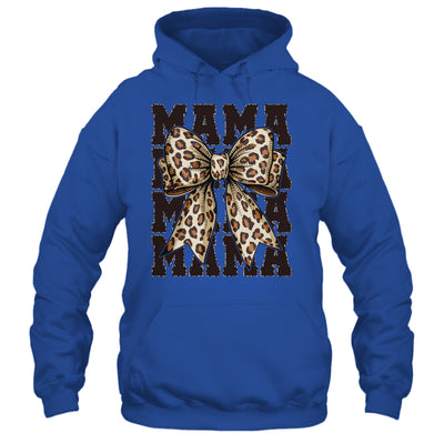 Leopard Print Mama Coquette Bow Mom Life Wild Mothers Day Shirt & Tank Top | siriusteestore
