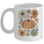 Leopard Pumpkin Floral Retro Fall Retro Autumn Vibes Season Mug | siriusteestore