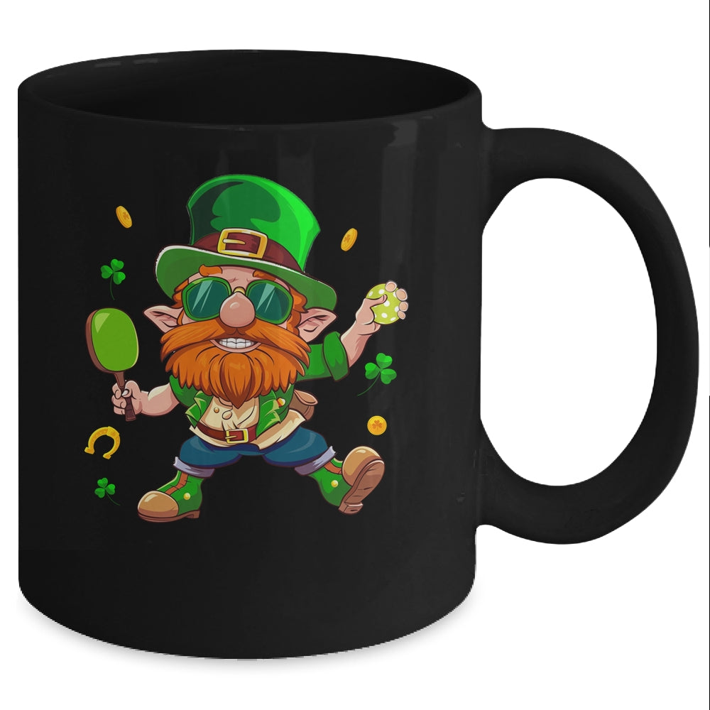 Leprechaun Play Pickleball St Patricks Day Sport Mens Boys Mug | siriusteestore