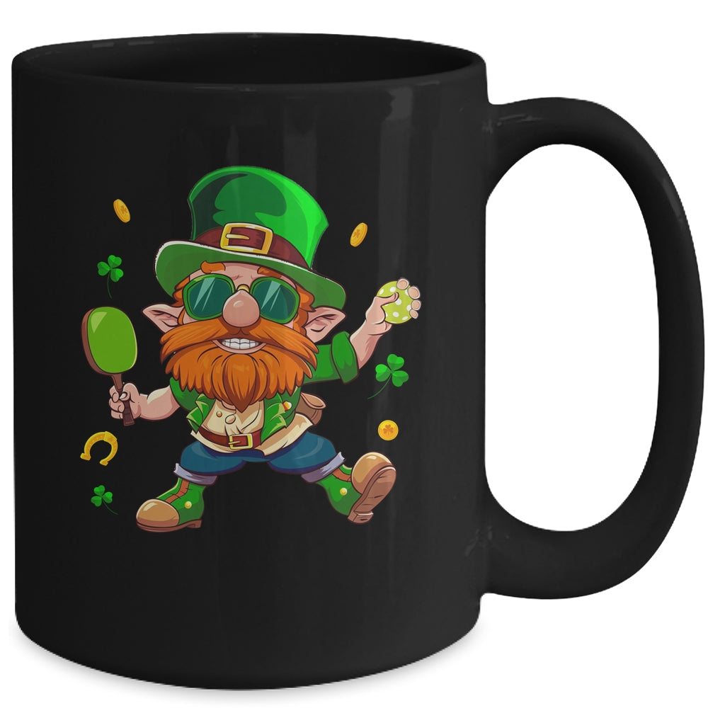 Leprechaun Play Pickleball St Patricks Day Sport Mens Boys Mug | siriusteestore