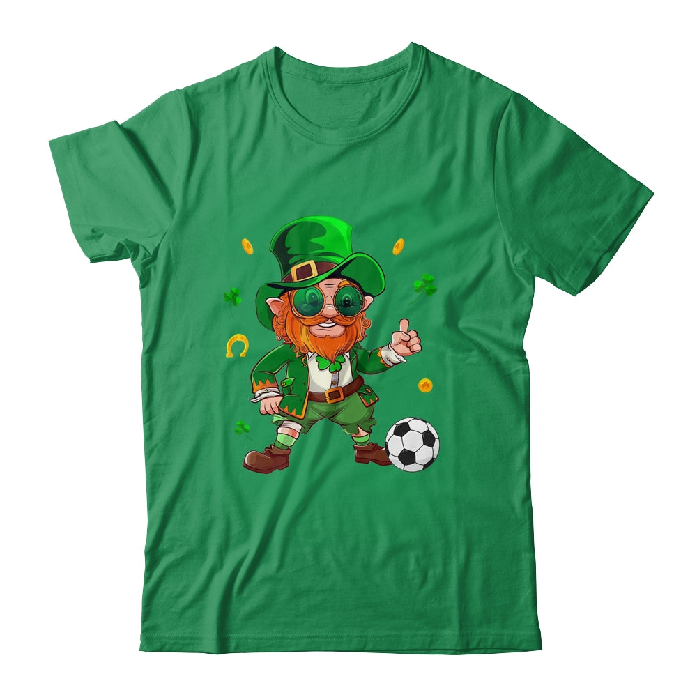 Leprechaun Play Soccer St Patricks Day Sport Mens Boys Shirt & Hoodie | siriusteestore