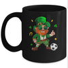 Leprechaun Play Soccer St Patricks Day Sport Mens Boys Mug | siriusteestore