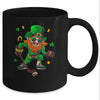 Leprechaun Showing Hockey St Patricks Day Sport Mens Boys Mug | siriusteestore