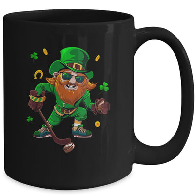 Leprechaun Showing Hockey St Patricks Day Sport Mens Boys Mug | siriusteestore