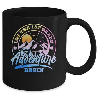 Let The 1st Grade Adventure Begin Retro First Day Of School Mug | siriusteestore