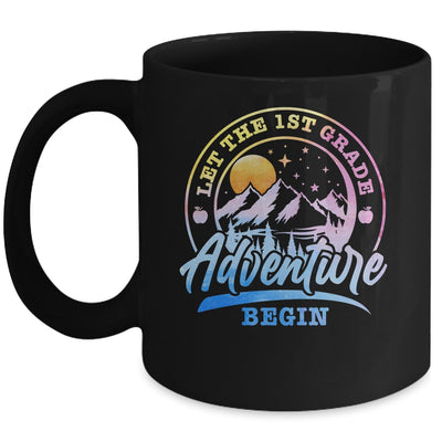 Let The 1st Grade Adventure Begin Retro First Day Of School Mug | siriusteestore