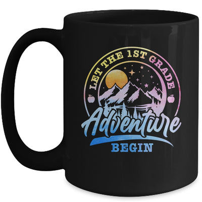 Let The 1st Grade Adventure Begin Retro First Day Of School Mug | siriusteestore