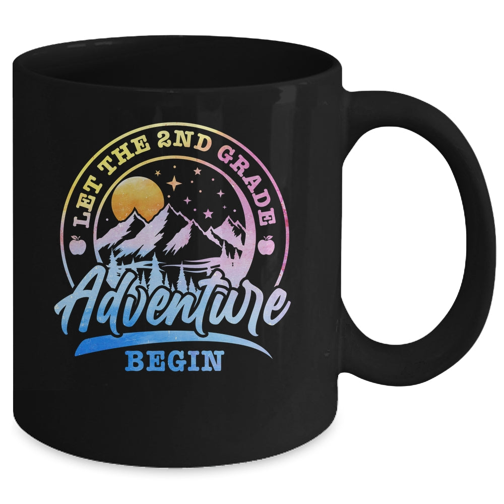 Let The 2nd Grade Adventure Begin Retro First Day Of School Mug | siriusteestore