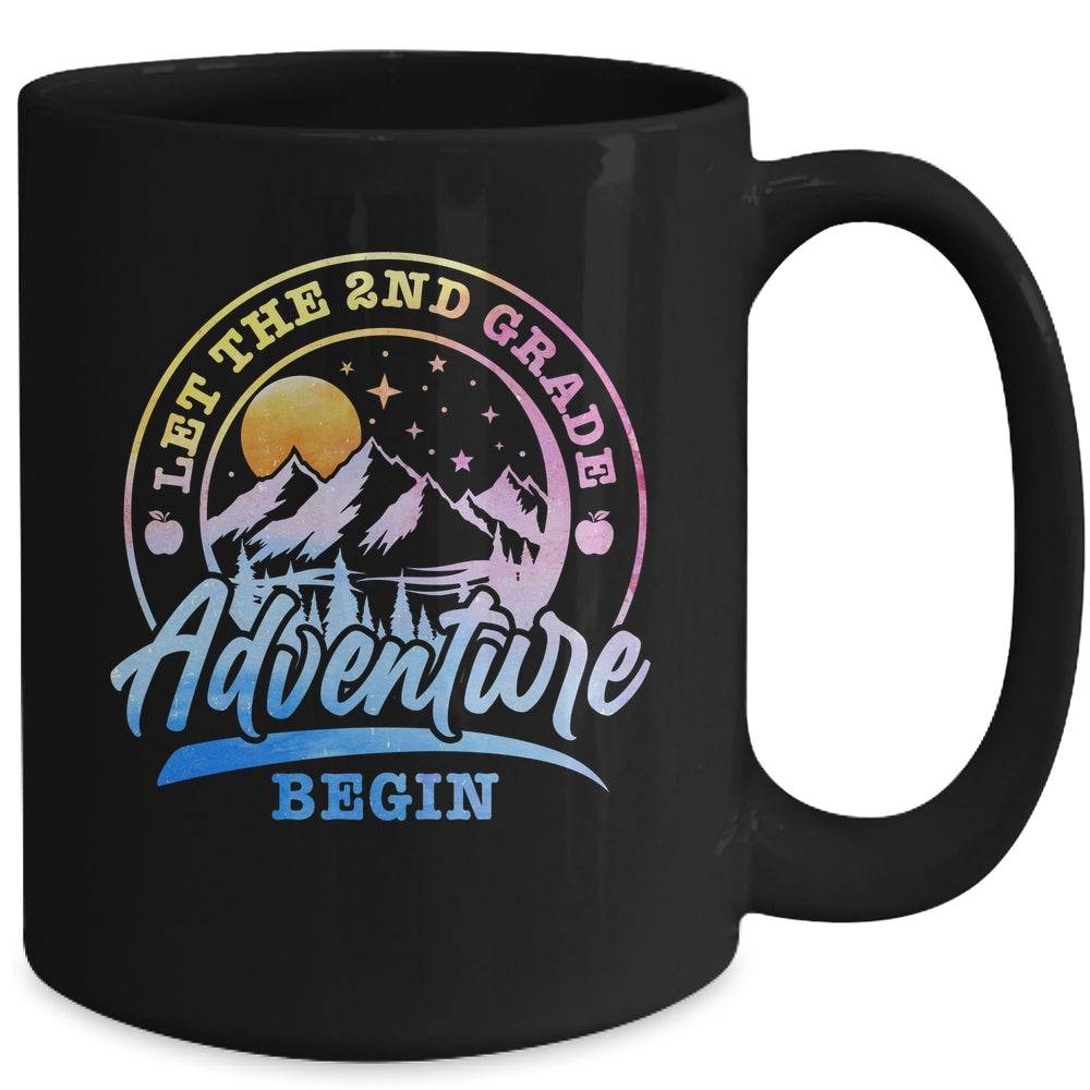 Let The 2nd Grade Adventure Begin Retro First Day Of School Mug | siriusteestore
