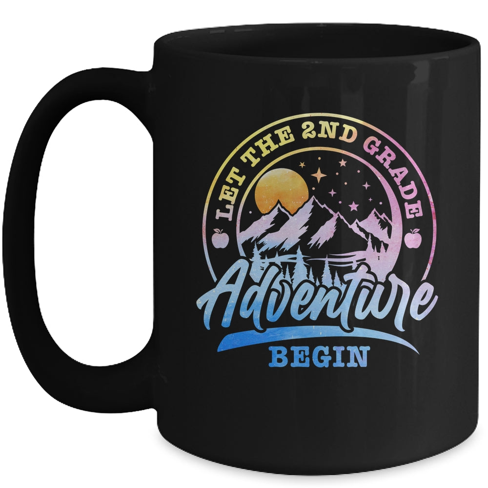 Let The 2nd Grade Adventure Begin Retro First Day Of School Mug | siriusteestore