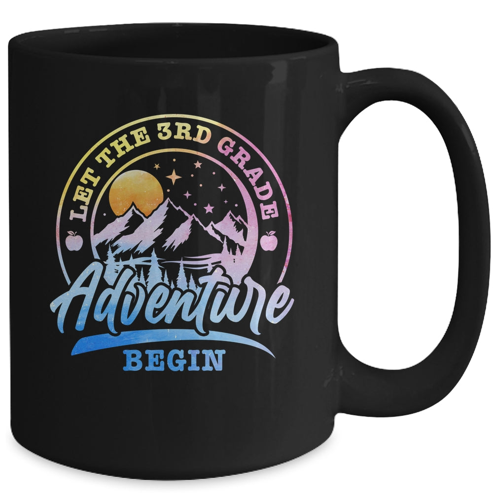 Let The 3rd Grade Adventure Begin Retro First Day Of School Mug | siriusteestore