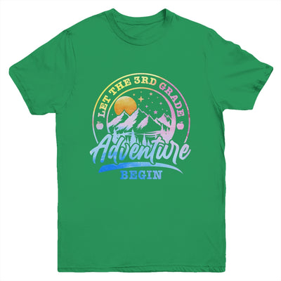 Let The 3rd Grade Adventure Begin Retro First Day Of School Youth Shirt | siriusteestore