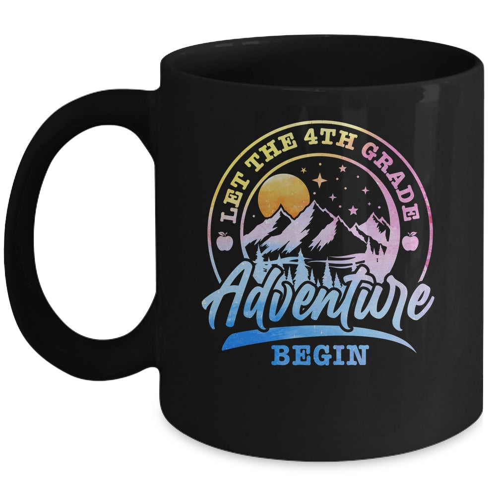 Let The 4th Grade Adventure Begin Retro First Day Of School Mug | siriusteestore