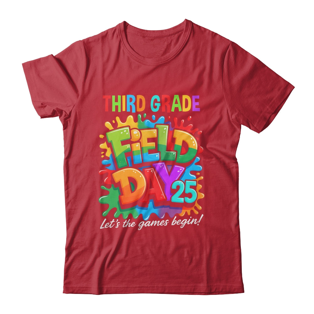 Let The Games Begin 3rd Third Grade Field Day Teacher Kid Shirt & Hoodie | siriusteestore