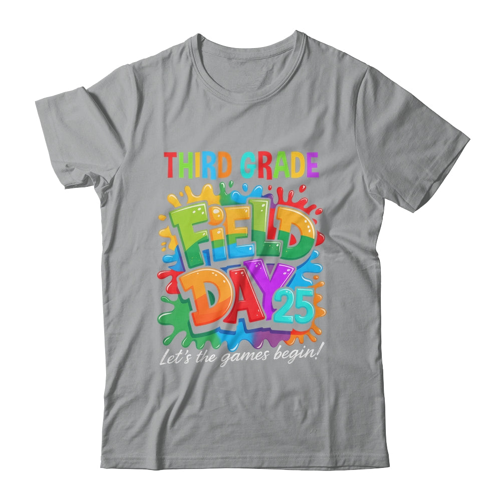 Let The Games Begin 3rd Third Grade Field Day Teacher Kid Shirt & Hoodie | siriusteestore
