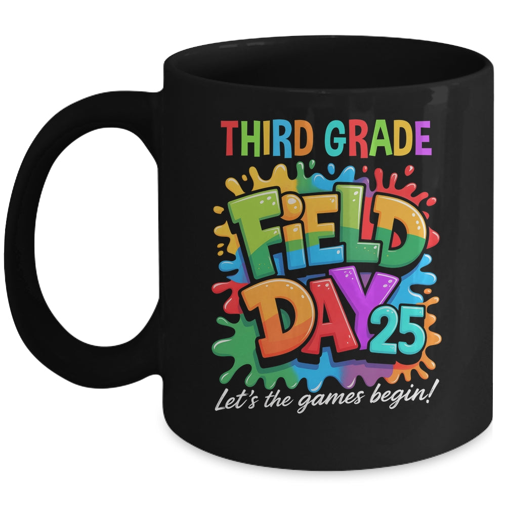 Let The Games Begin 3rd Third Grade Field Day Teacher Kid Mug | siriusteestore