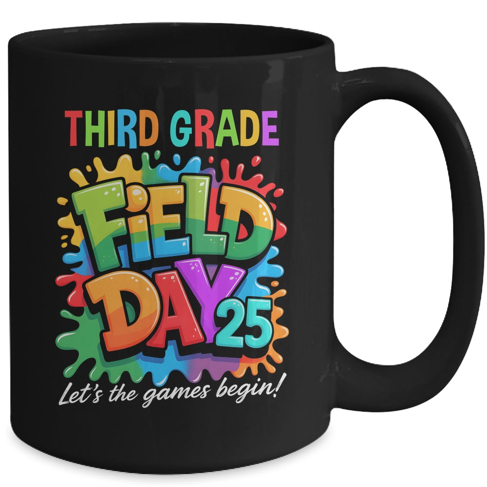 Let The Games Begin 3rd Third Grade Field Day Teacher Kid Mug | siriusteestore