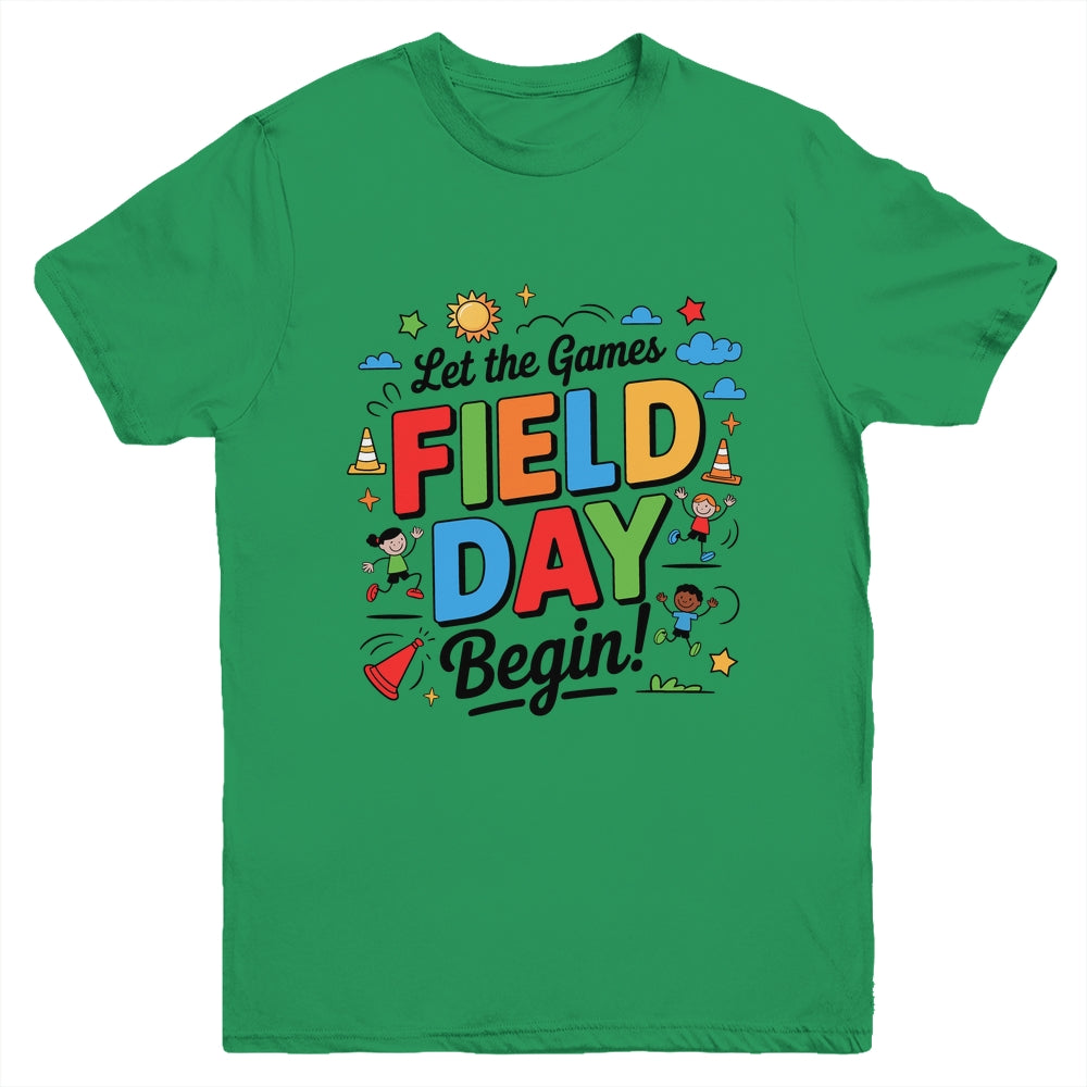 Let The Games Begin Field Day Fun Day Teacher Kids Adults Youth Shirt | siriusteestore