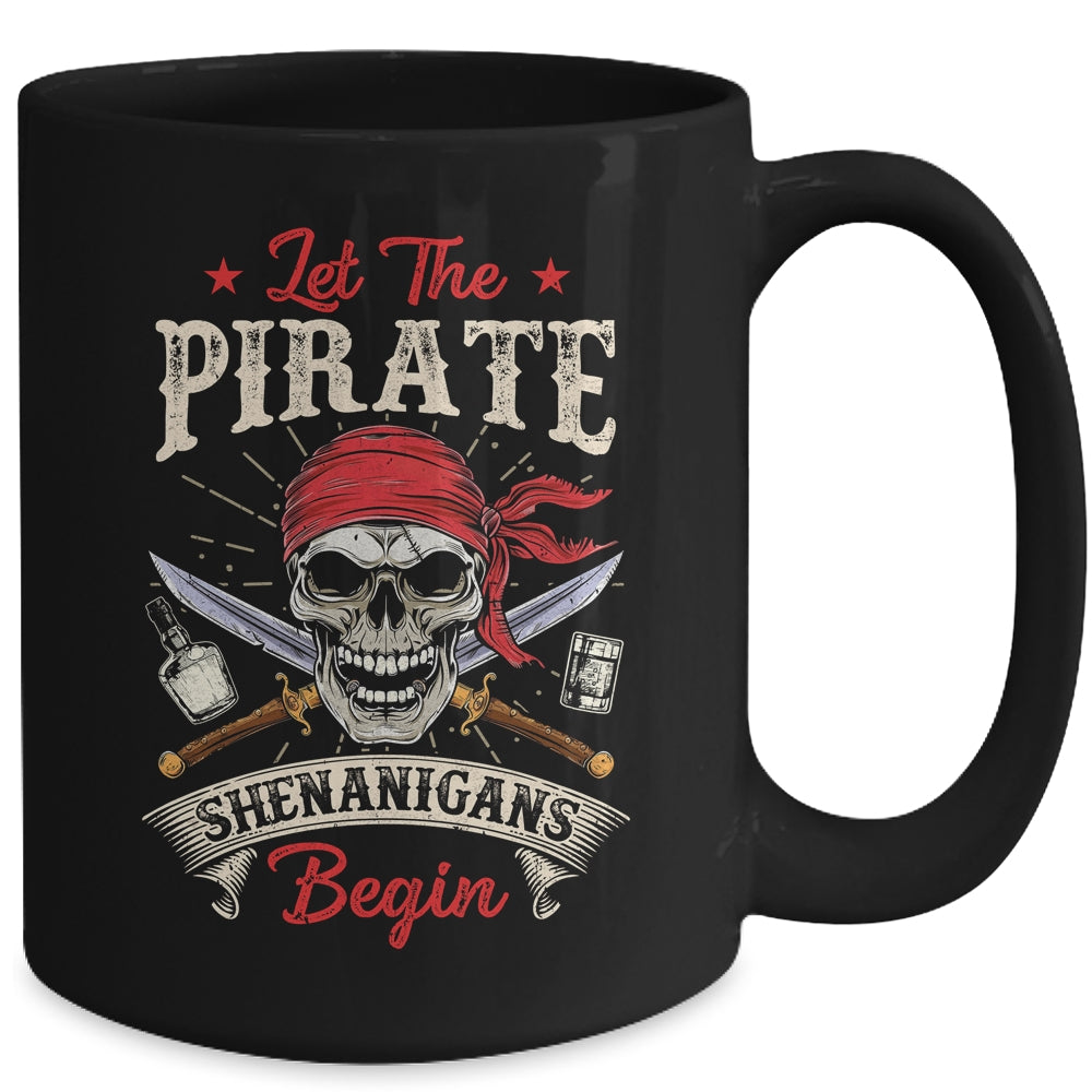 Let The Pirate Shenanigans Begin Funny Pirate Halloween Mug | siriusteestore