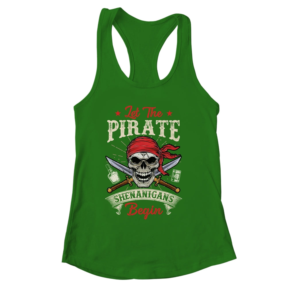 Let The Pirate Shenanigans Begin Funny Pirate Halloween Shirt & Tank Top | siriusteestore