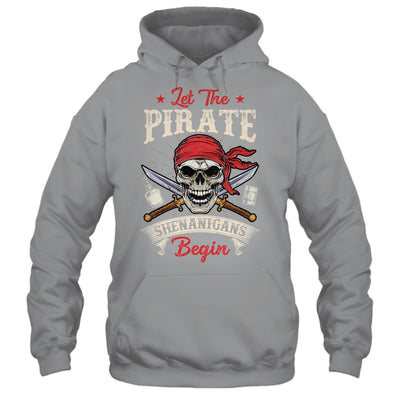 Let The Pirate Shenanigans Begin Funny Pirate Halloween Shirt & Tank Top | siriusteestore