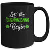 Let The Shenanigans Begin Happy St Patricks Day Shamrock Mug | siriusteestore