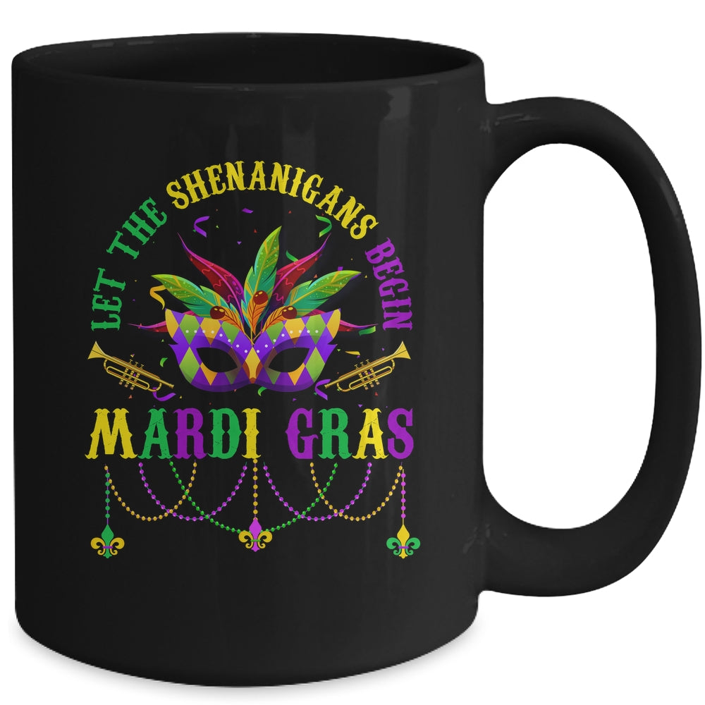 Let The Shenanigans Begin Mardi Gras Kids Men Women Mug | siriusteestore