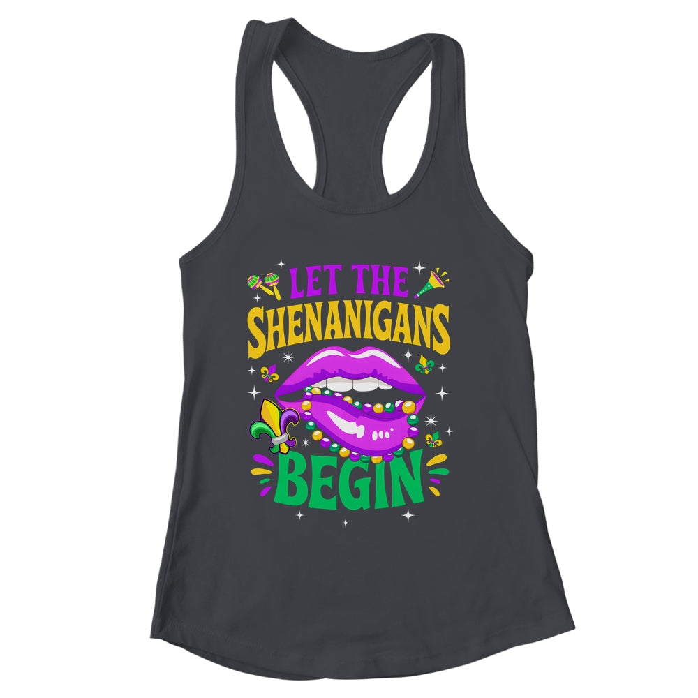 Let The Shenanigans Begin Mardi Gras Kiss Lips Women Shirt & Tank Top | siriusteestore