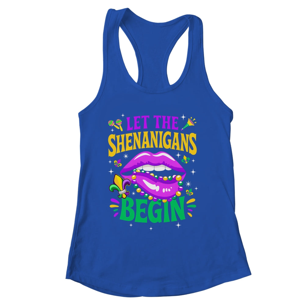 Let The Shenanigans Begin Mardi Gras Kiss Lips Women Shirt & Tank Top | siriusteestore