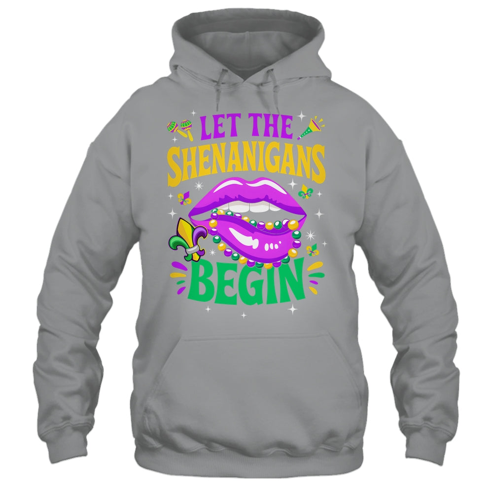 Let The Shenanigans Begin Mardi Gras Kiss Lips Women Shirt & Tank Top | siriusteestore