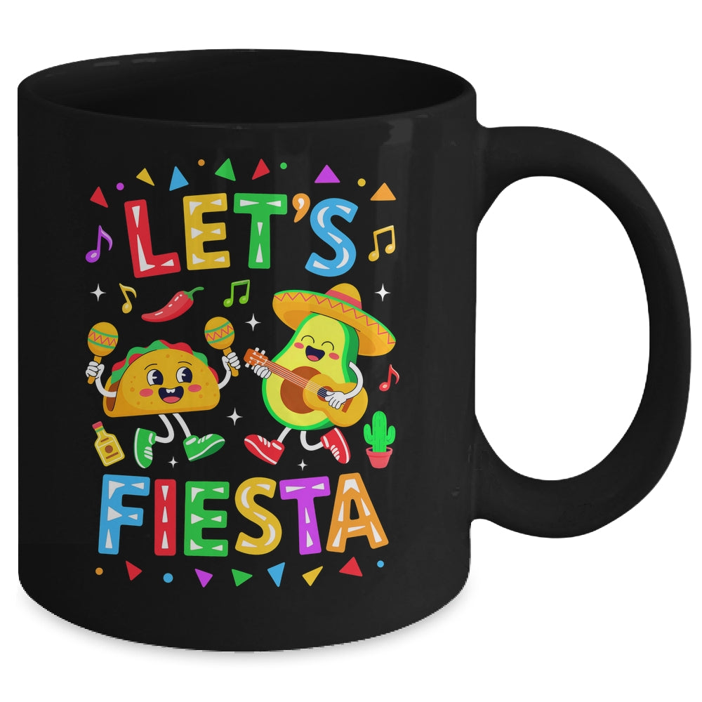 Let's Fiesta Avocado Mexican Men Women Kids Cinco De Mayo Mug | siriusteestore