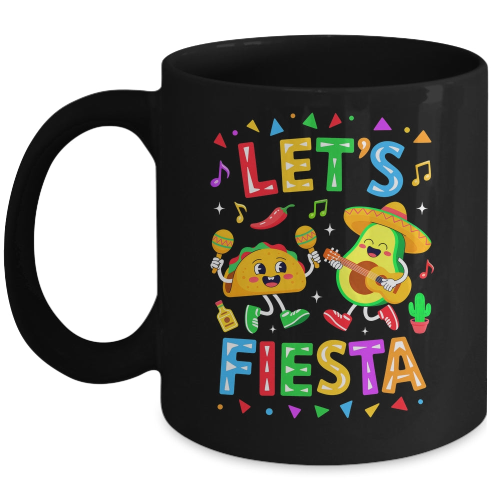 Let's Fiesta Avocado Mexican Men Women Kids Cinco De Mayo Mug | siriusteestore
